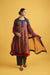 Medh Dupatta Red Blue (9730631926059)