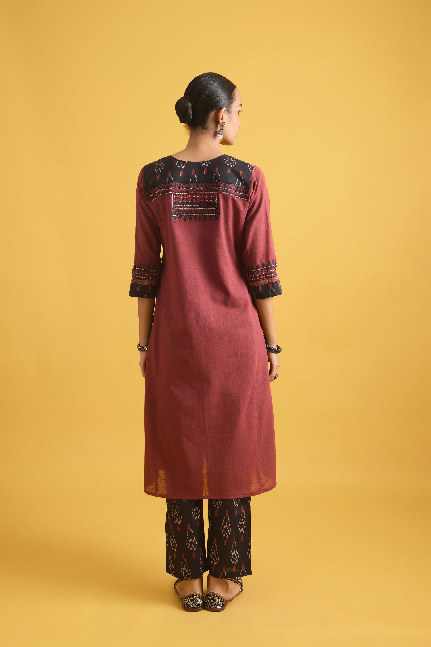 Rozana Kurta Maroon (9721447088427)