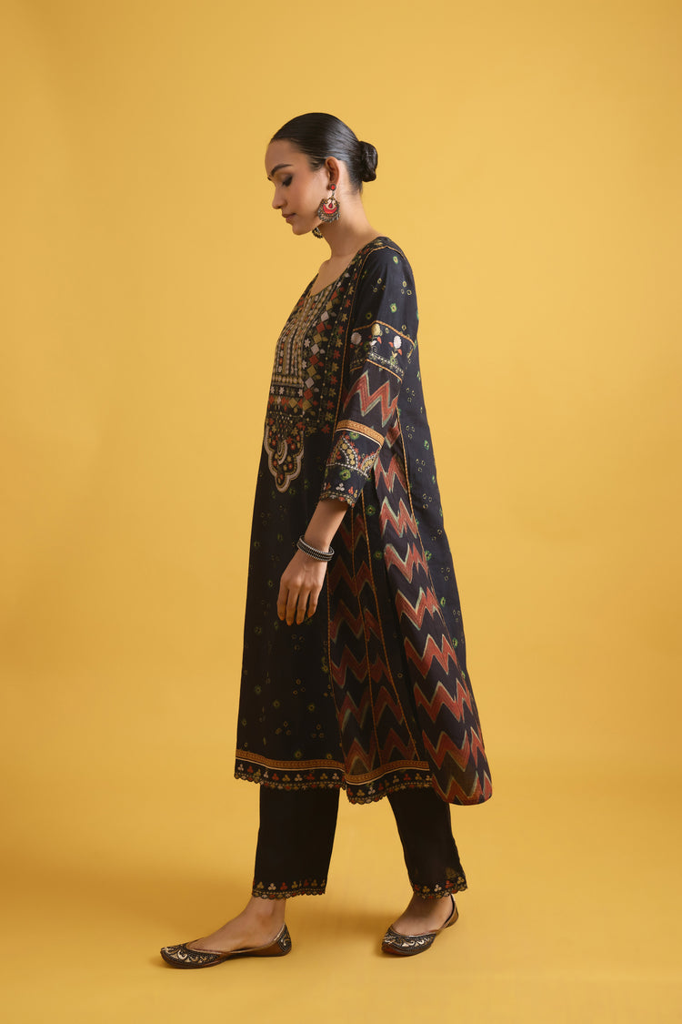 Madhu Kurta Black (9725435380011)