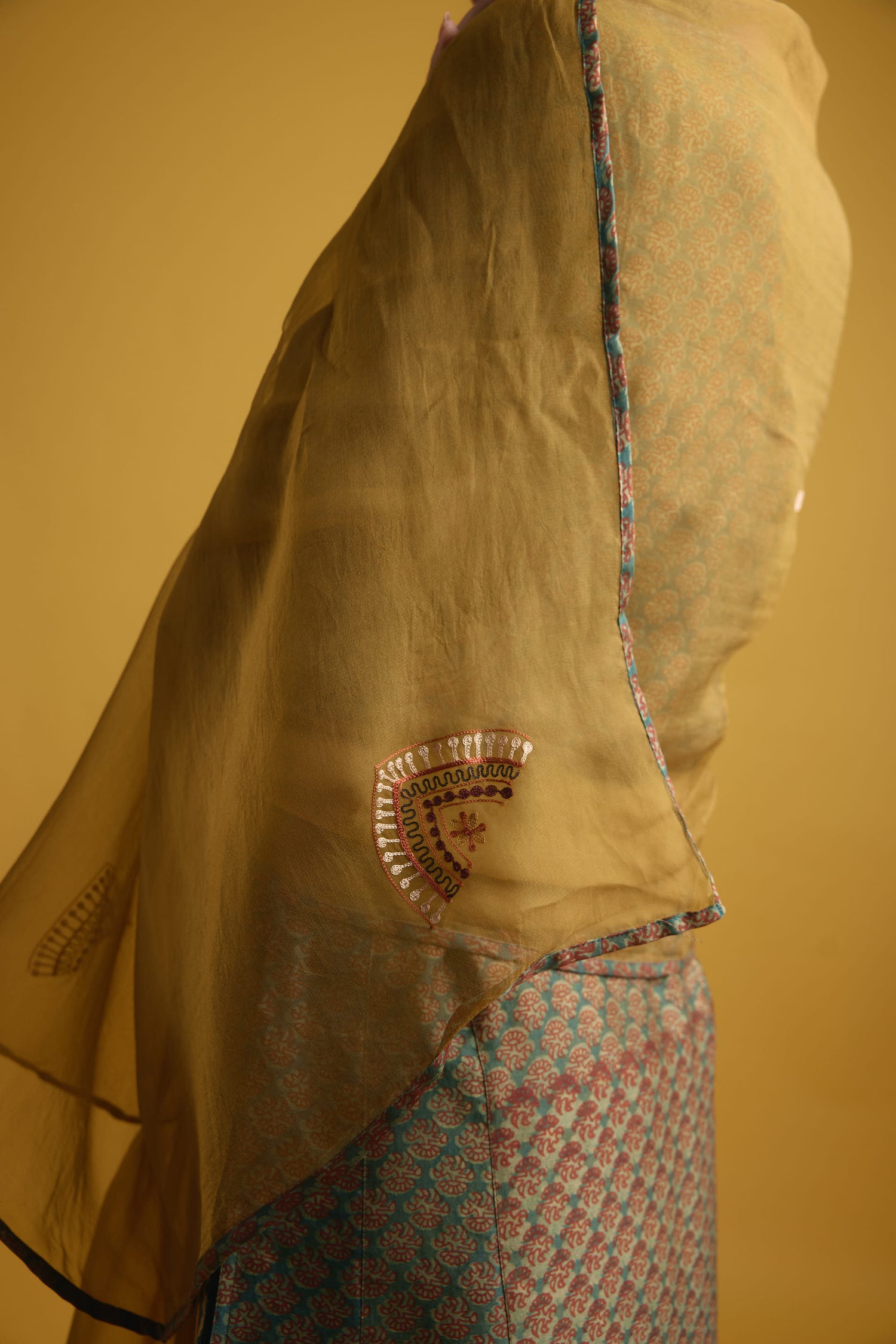 Tulsi Dupatta Mustard (9709696123179)