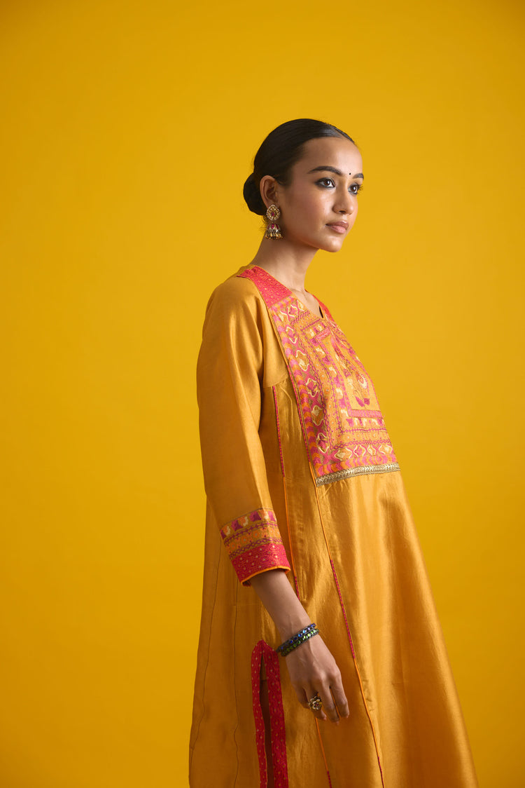 Phiran Kurta Mustard Yellow (9725686645035)