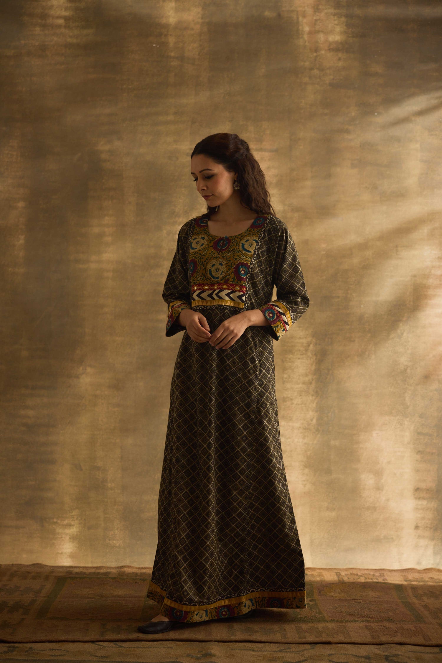 Rozana Caftan Olive Green (9889687142699)