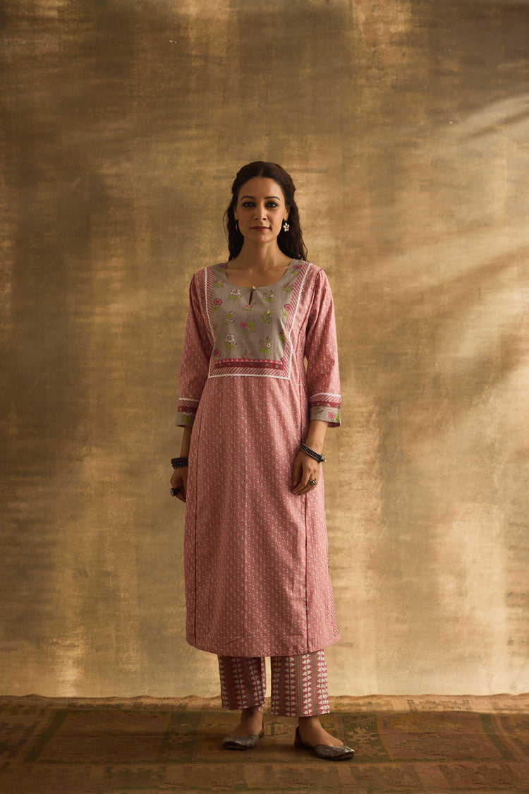 Rozana Kurta Baby Pink (9888706167083)