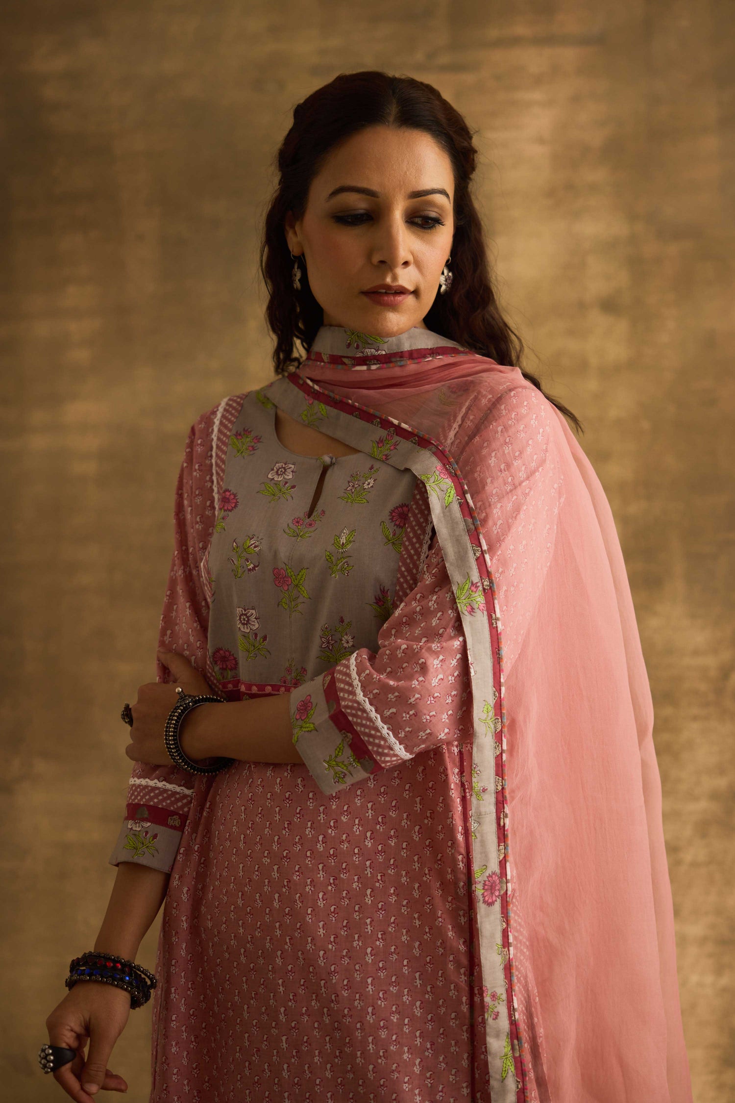 Medh Dupatta Baby Pink (9888725958955)