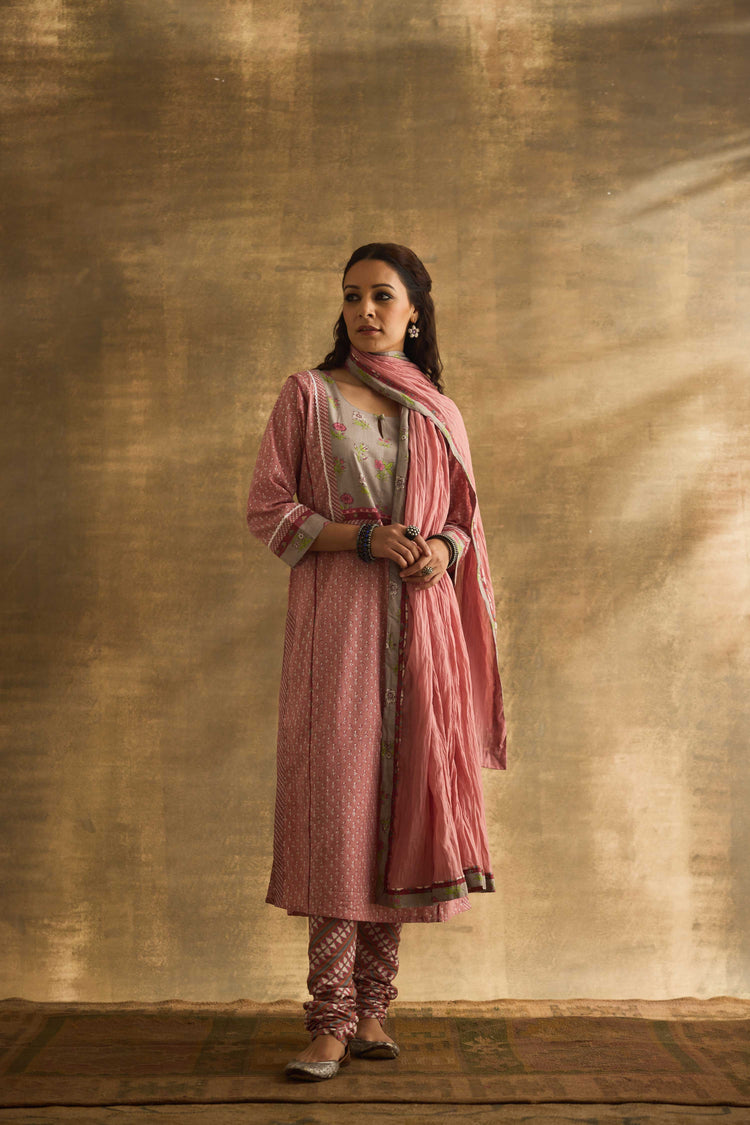 Rozana Kurta Baby Pink (9888706167083)