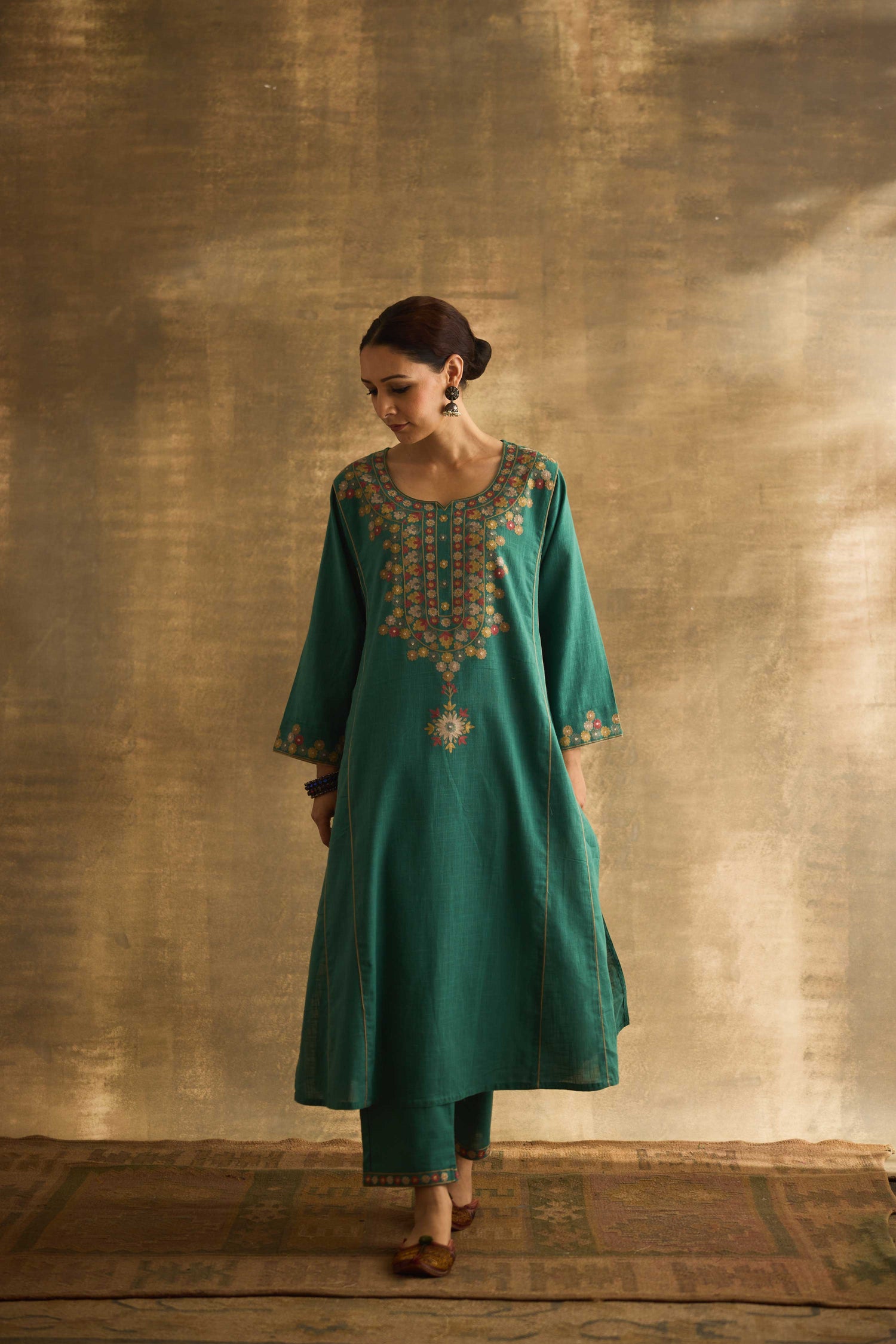 Tulsi Kurta Jade Green (9888460374315)