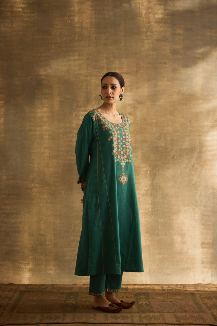 Tulsi Kurta Jade Green (9888460374315)