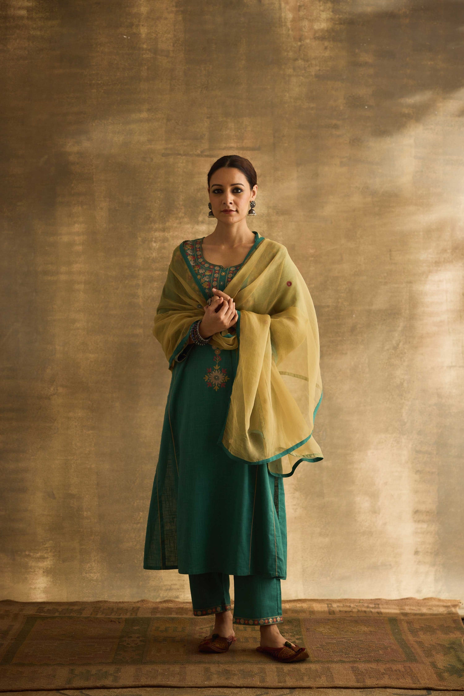 Tulsi Kurta Jade Green (9888460374315)