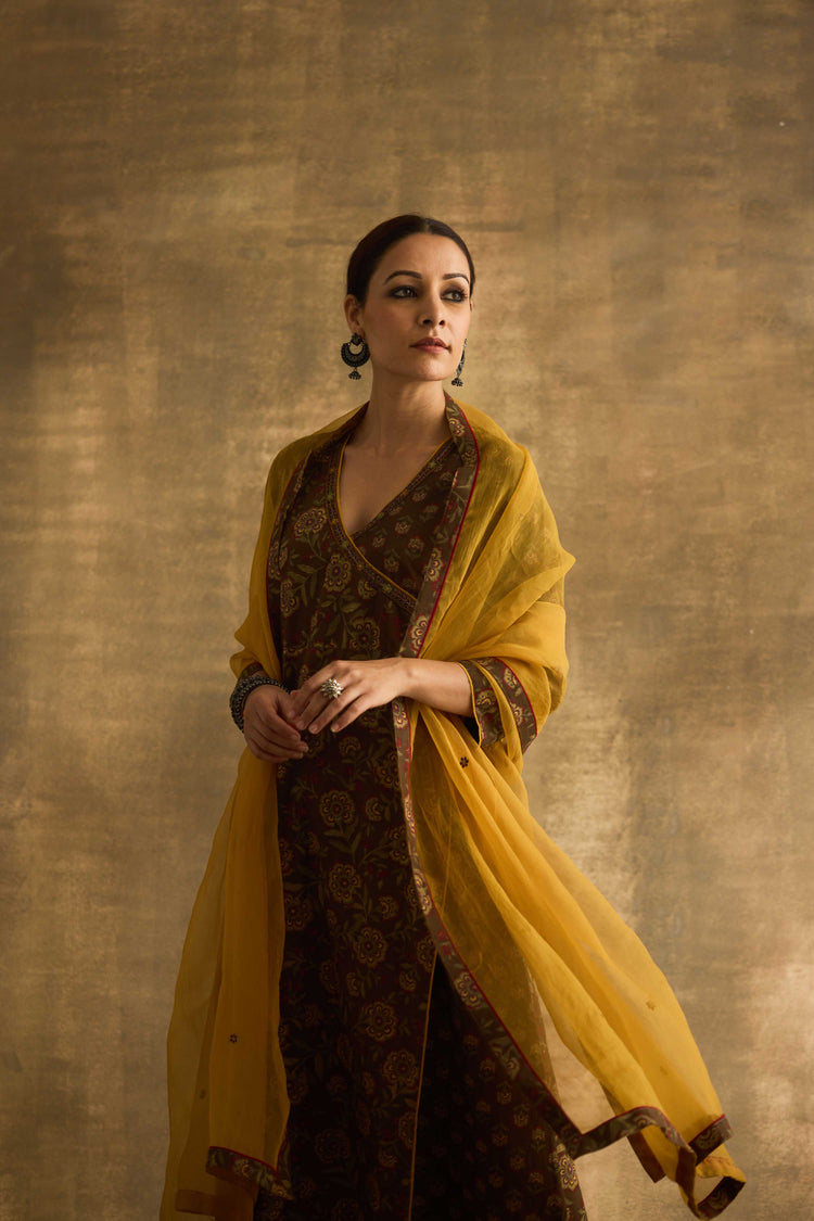 Kiana Dupatta Mustard (9886376755499)