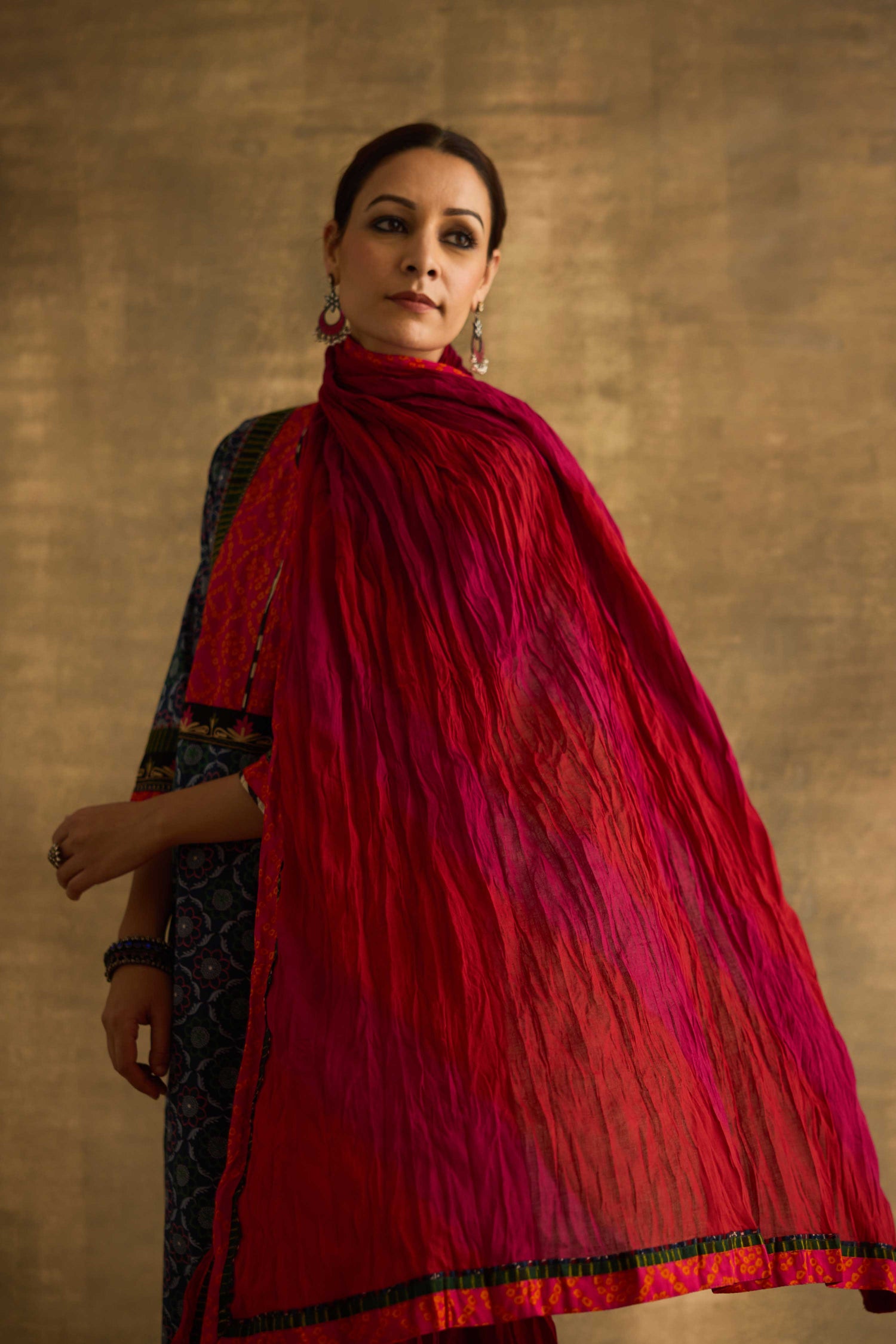 Rozana Dupatta Red (9889460912427)