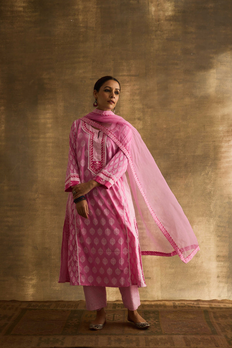 Medh Dupatta Pink (9888541933867)