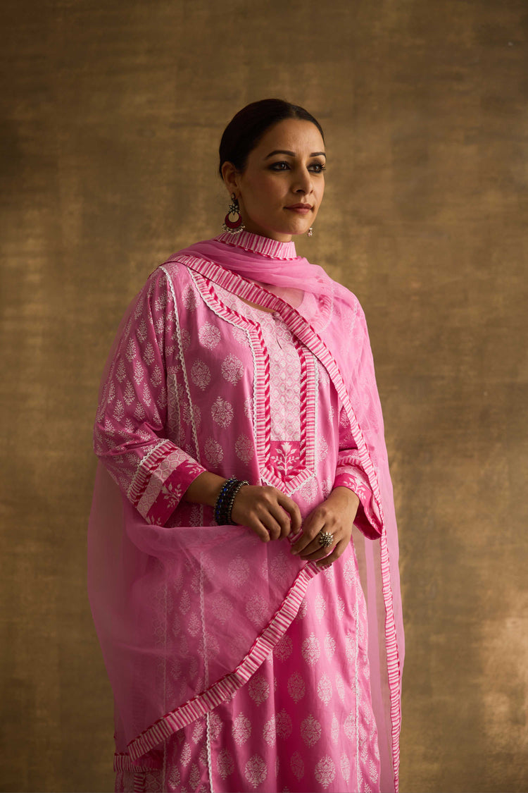 Medh Dupatta Pink (9888541933867)