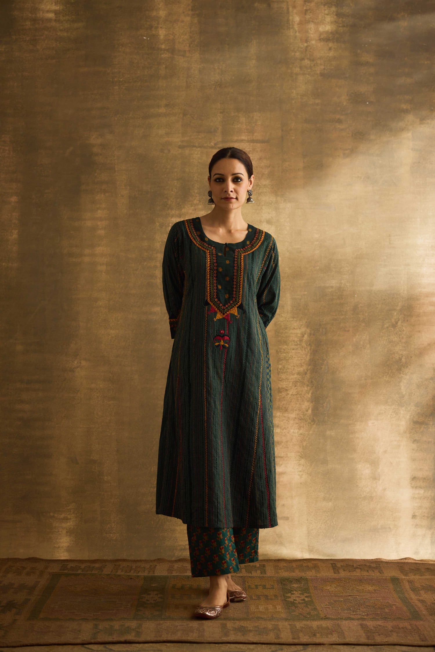 Rozana Kurta Green (9886318199083)