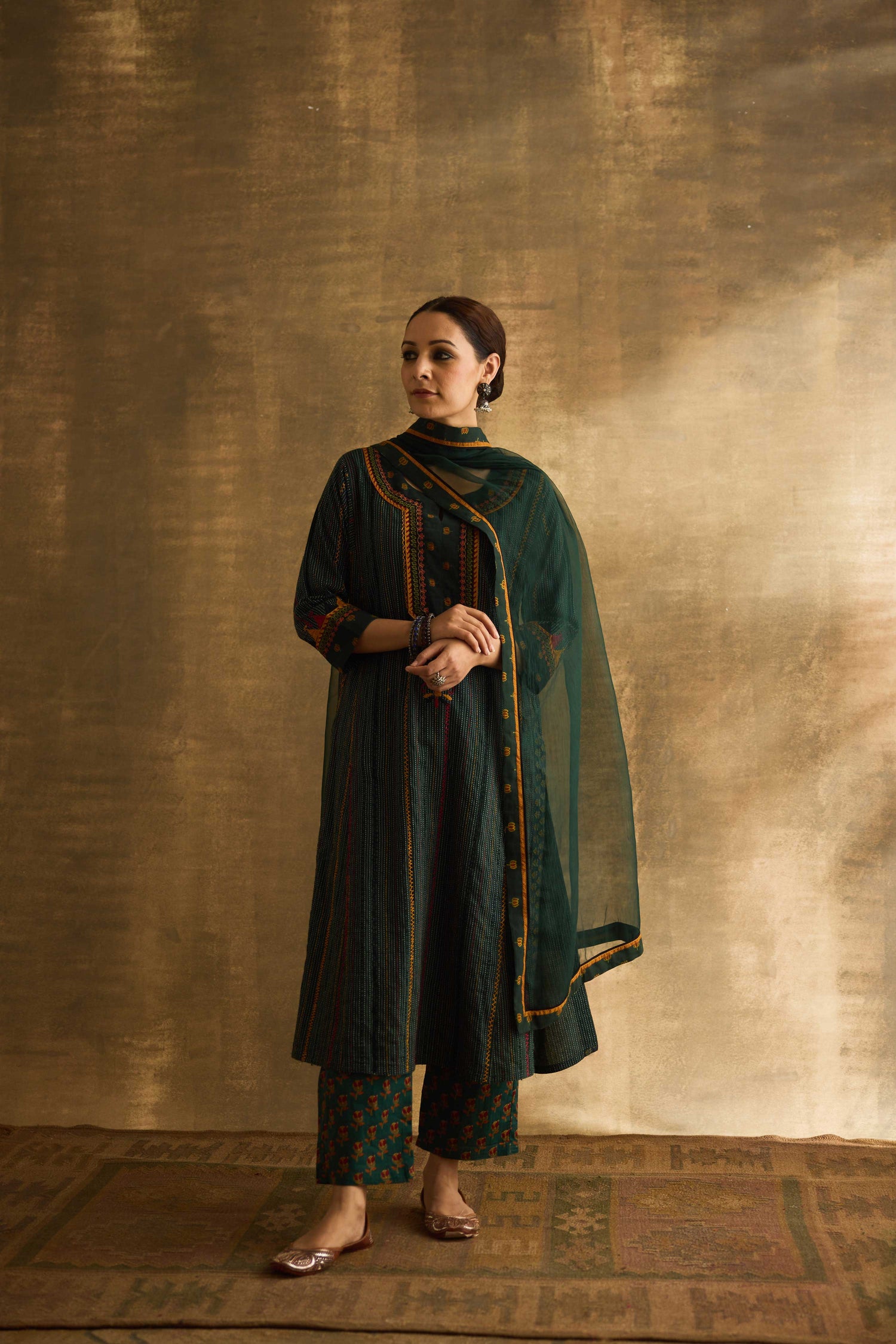 Rozana Kurta Green (9886318199083)