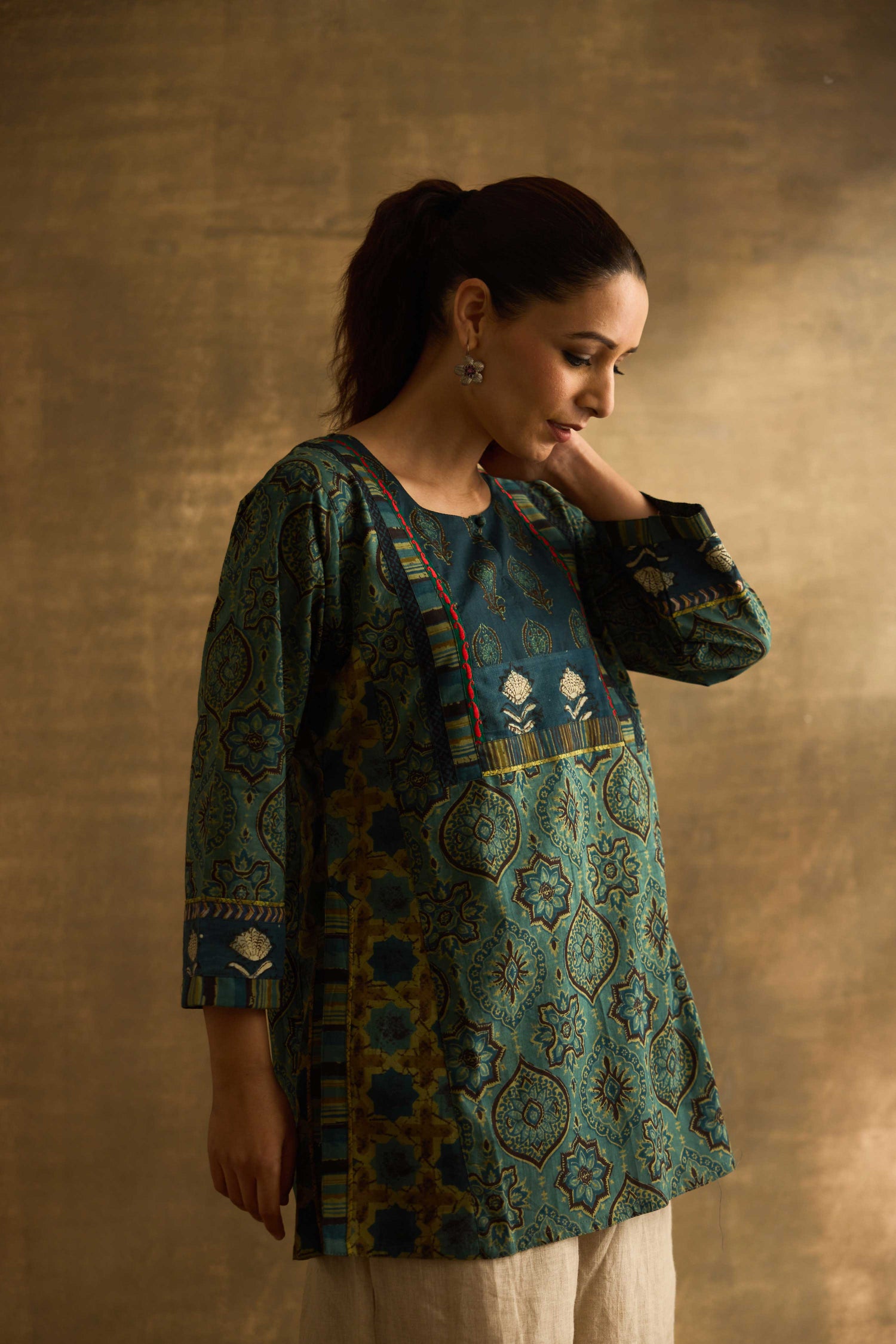 Rozana Kurti Teal Green (9889713357099)