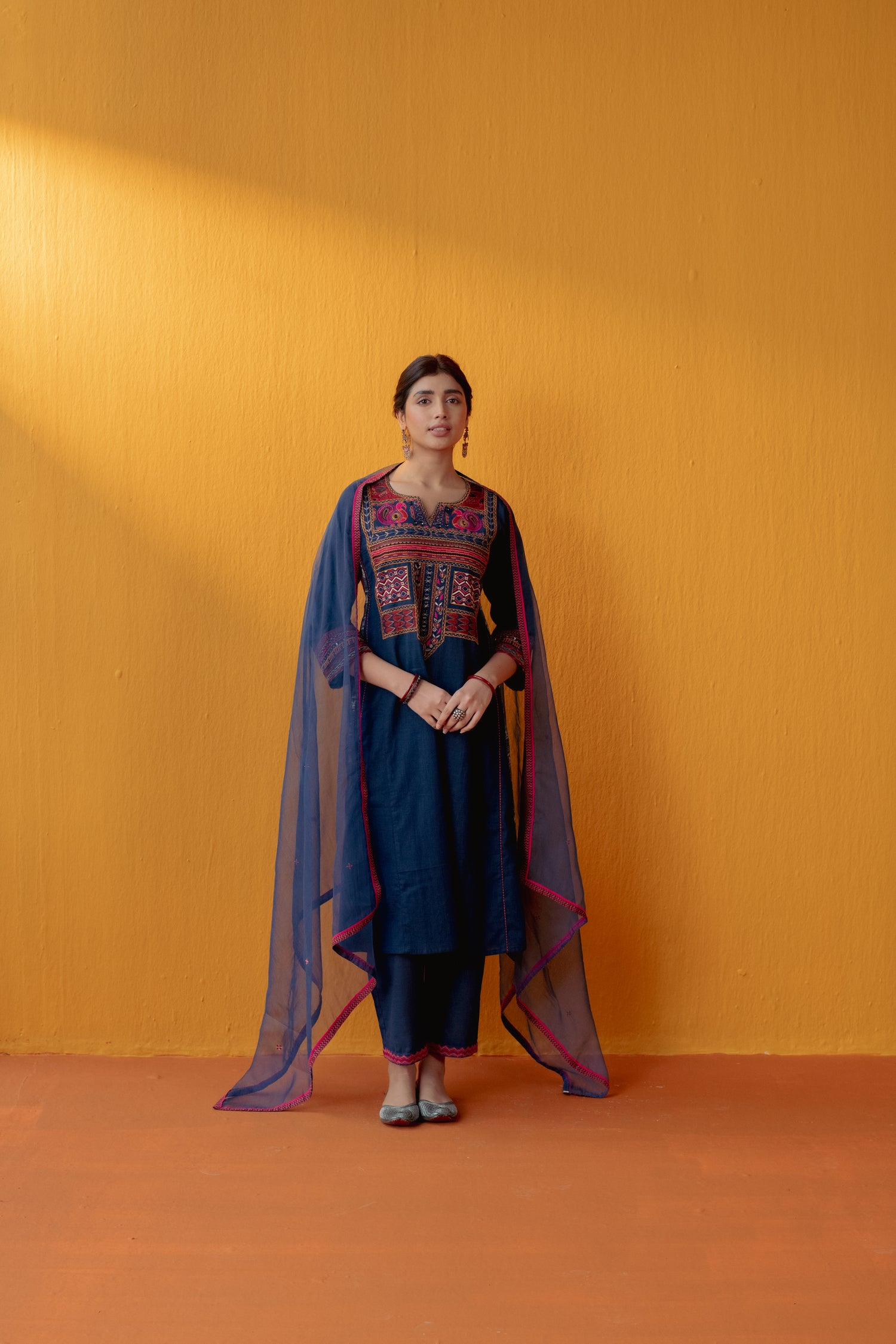 Banjara Kurta Indigo (9042640666923)