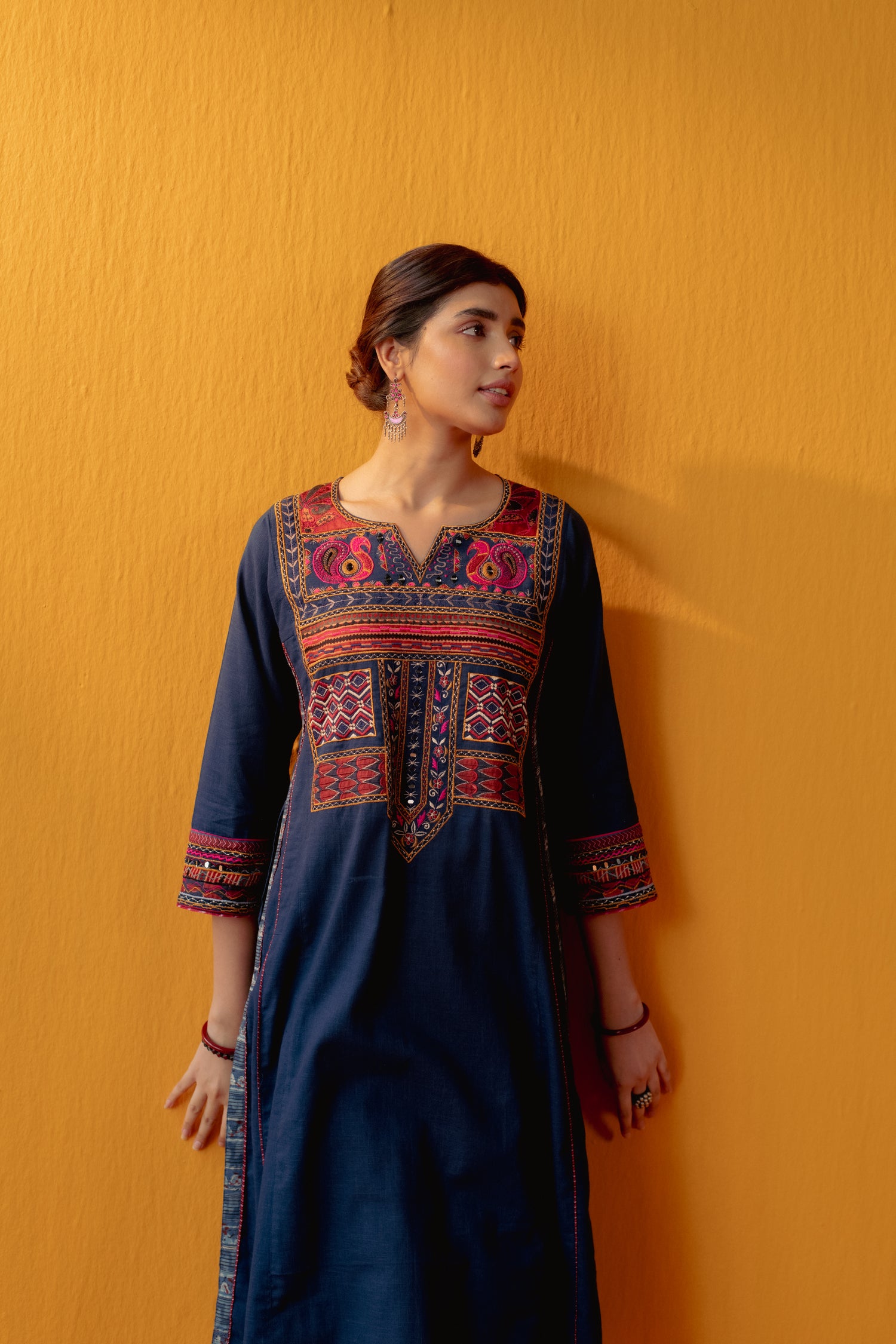 Banjara Kurta Indigo (9042640666923)