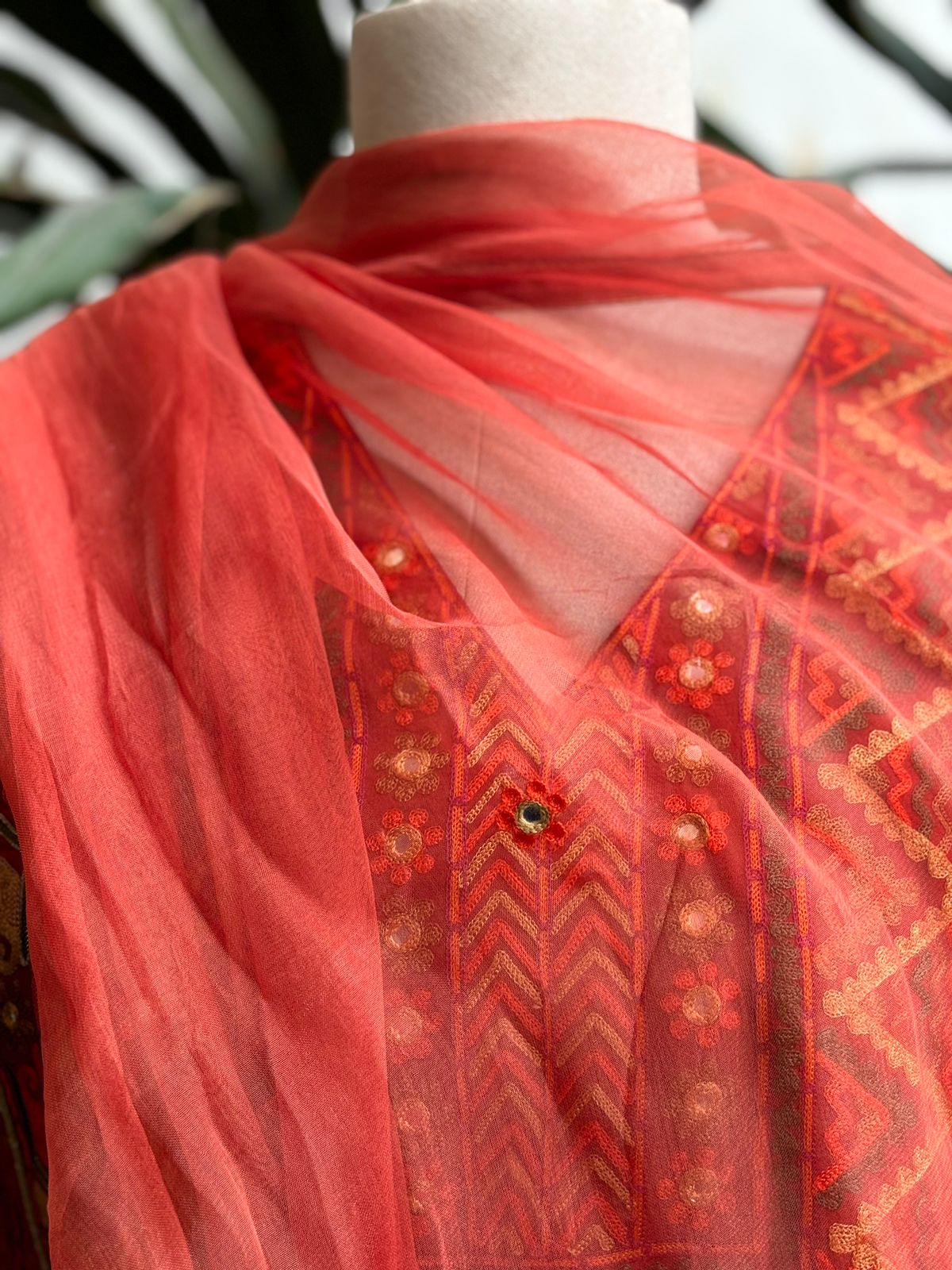 Tulsi Dupatta Orange (9712921837867)