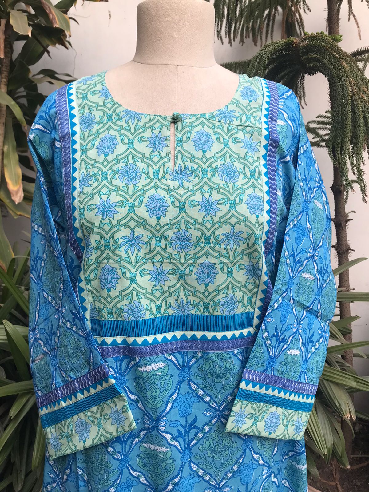 Rozana Caftan Light Blue (9859604545835)