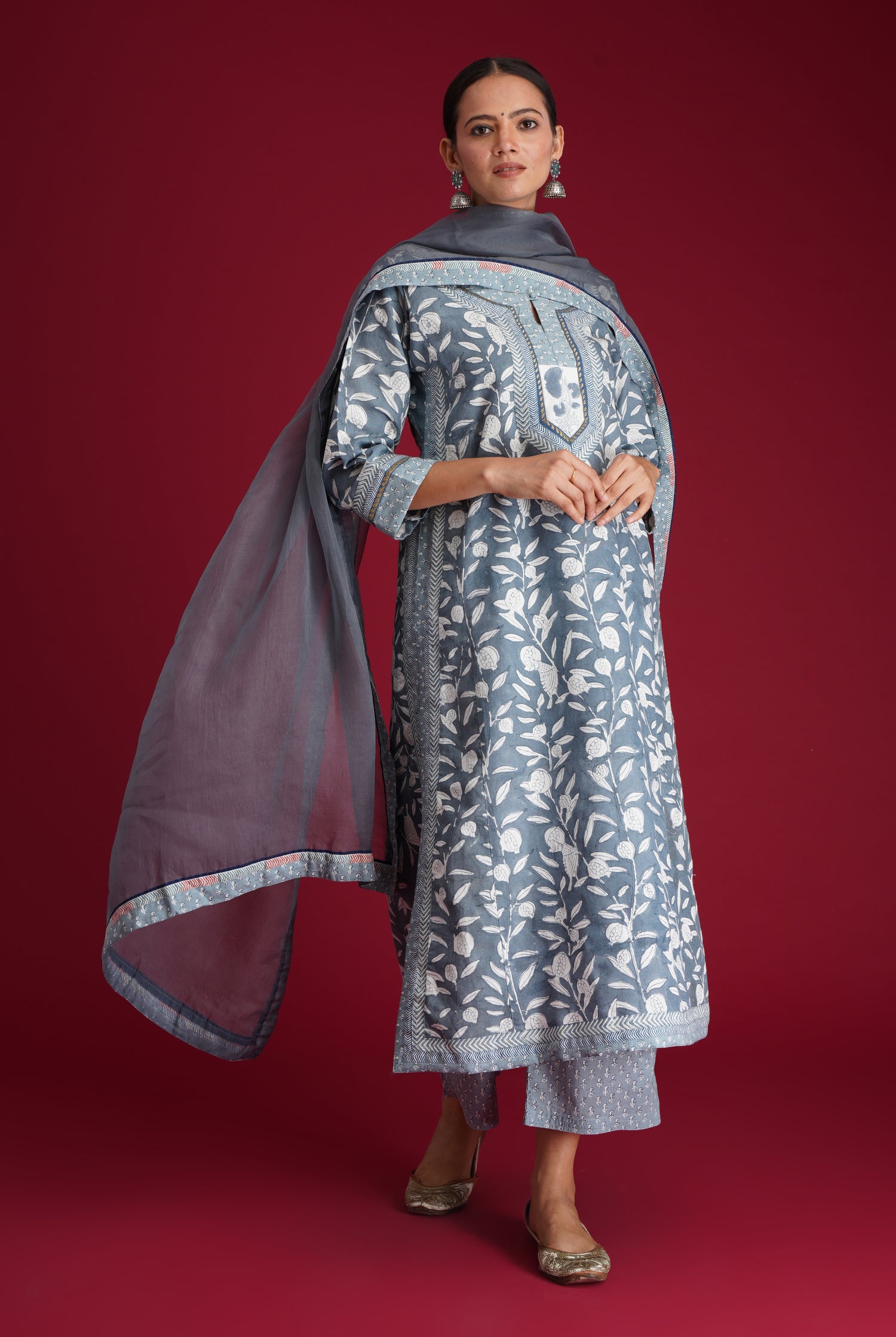 Anu Kurta Steel Blue (7135681249327)