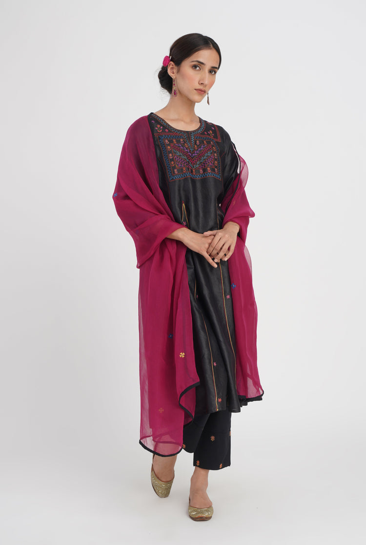 Baruni Dupatta Deep Pink (7087250898991)