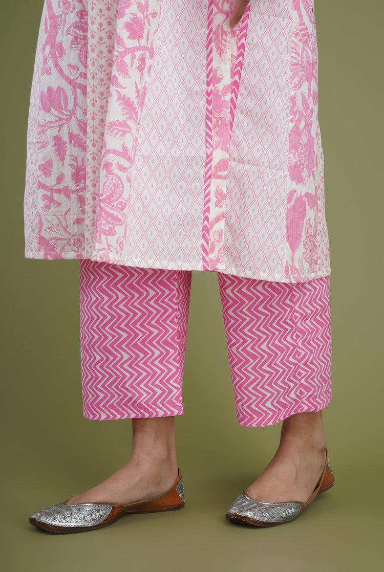 Rozana Printed Pant Pink (6969339052079)