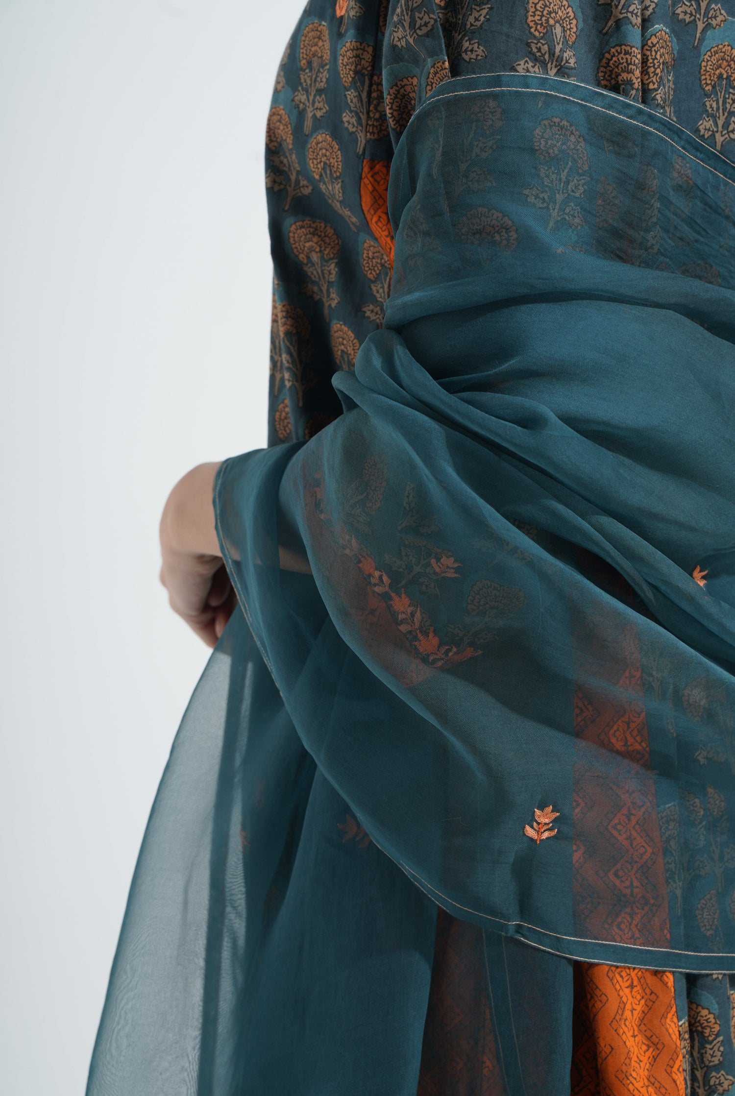 Ida Dupatta Teal (8054013264171)